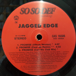 Jagged Edge (2) Promise Vinyl 12" USED