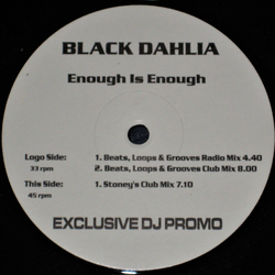 Black Dahlia Enough Is Enough Vinyl 12" USED