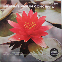 Johannes Brahms / Herman Krebbers / Het Brabants Orkest / Hein Jordans Violin Concerto In D, Op. 77 Vinyl LP USED