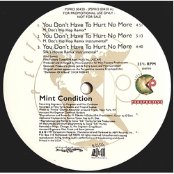 Mint Condition You Don't Have To Hurt No More Vinyl 12" USED