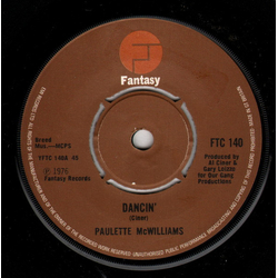 Paulette McWilliams Dancin' Vinyl 7" USED