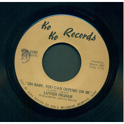 Luther Ingram Oh Baby, You Can Depend On Me Vinyl 7" USED