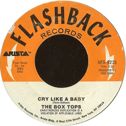 Box Tops Cry Like A Baby / Soul Deep Vinyl 7" USED