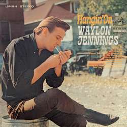 Waylon Jennings Hangin' On Vinyl LP USED