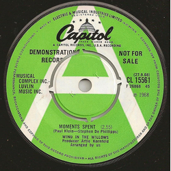 The Wind In The Willows Moments Spent Vinyl 7" USED