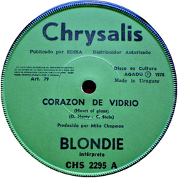 Blondie Corazón De Vidrio = Heart Of Glass Vinyl 7" USED