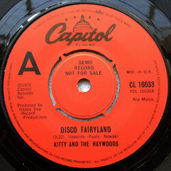 Kitty And The Haywoods Disco Fairyland / Rock Me Baby USED VINYL 7INCH 45 RPM PROMO