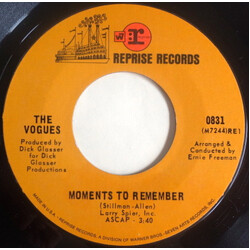 The Vogues Moments To Remember / Once In A While USED VINYL 7INCH 45 RPM