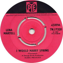 Lena Martell Somewhere My Love USED VINYL 7INCH 45 RPM SINGLE