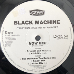 Black Machine How Gee Vinyl 12" USED