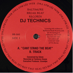 DJ Technics Can't Stand The Beat Vinyl 12" USED