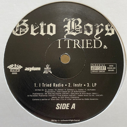 Geto Boys I Tried Vinyl 12" USED