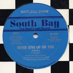 Marlena Shaw Never Give Up On You Vinyl 12" USED