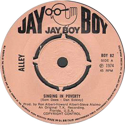 Alley Singing In Poverty Vinyl 7" USED