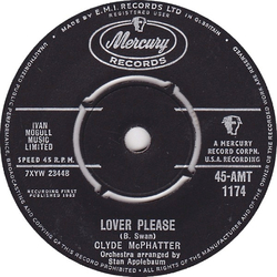 Clyde McPhatter Lover Please / Let's Forget About The Past Vinyl 7" USED