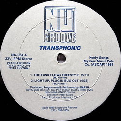 Transphonic The Funk Flows Freestyle Vinyl 12" USED