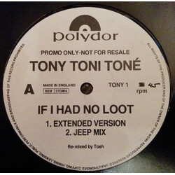 Tony! Toni! Toné! If I Had No Loot USED VINYL 12INCH PROMO