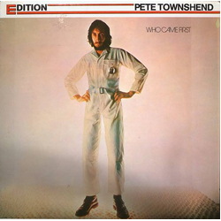 Pete Townshend Who Came First Vinyl LP USED