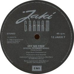 Jaki Graham Set Me Free Vinyl 12" USED