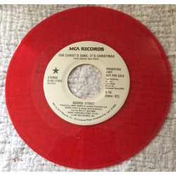 George Strait For Christ's Sake, It's Christmas Vinyl 7" USED