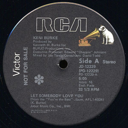 Keni Burke Let Somebody Love You Vinyl 12" USED