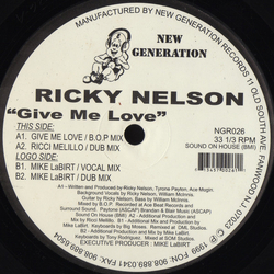 Ricky Nelson Give Me Love Vinyl 12" USED
