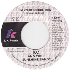 KC & The Sunshine Band I'm Your Boogie Man USED VINYL 7INCH