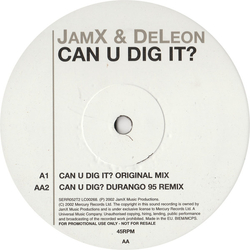 JamX & De Leon Can U Dig It? Vinyl 12" USED