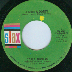 Carla Thomas A Dime A Dozen Vinyl 7" USED