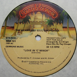 The Heart And Soul Orchestra Love In C Minor Vinyl 12" USED