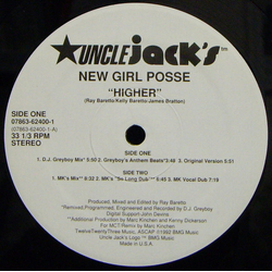 New Girl Posse Higher Vinyl 12" USED