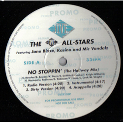 The Jive All-Stars / Jane Blaze / Kasino / Mic Vandalz No Stoppin' Vinyl 12" USED