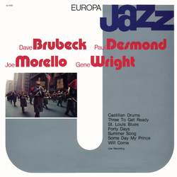 Dave Brubeck / Paul Desmond / Joe Morello / Eugene Wright Europa Jazz Live Vinyl LP USED