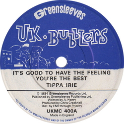 Tippa Irie It's Good To Have The Feeling You're The Best Vinyl 7" USED