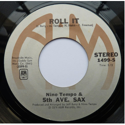 Nino Tempo & 5th Ave. Sax Roll It / Hawkeye Vinyl 7" USED