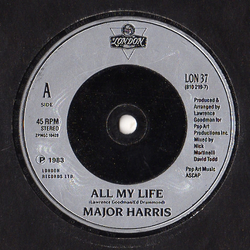 Major Harris All My Life Vinyl 7" USED