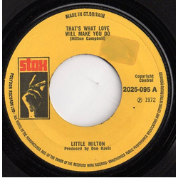 Little Milton That's What Love Will Make You Do Vinyl 7" USED
