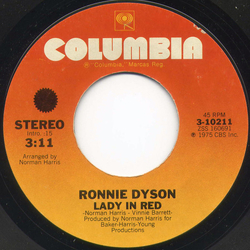 Ronnie Dyson Lady In Red / Cup (Runneth Over) Vinyl 7" USED