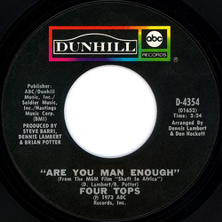 Four Tops Are You Man Enough / Peace Of Mind Vinyl 7" USED