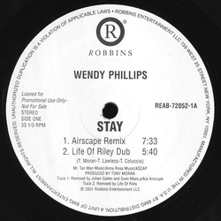 Wendy Phillips Stay Vinyl 12" USED
