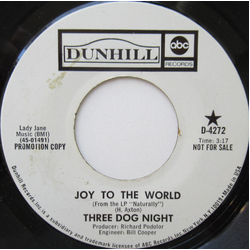Three Dog Night Joy To The World / I Can Hear You Calling Vinyl 7" USED