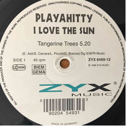 Playahitty I Love The Sun Vinyl 12" USED