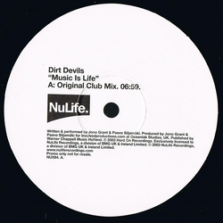 Dirt Devils Music Is Life Vinyl 12" USED