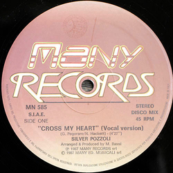 Silvio Pozzoli Cross My Heart / Call Me Vinyl 12" USED