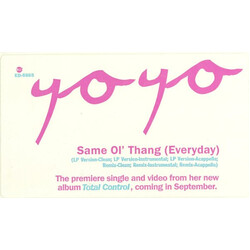 Yo-Yo Same Ol' Thang (Everyday) USED VINYL 12INCH 33 S RPM PROMO