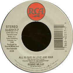 Ronnie Milsap All Is Fair In Love And War USED VINYL 7INCH SINGLE 45 RPM