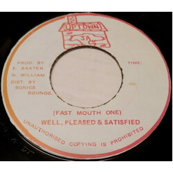 Well Pleased And Satisfied Fast Mouth One USED VINYL 7INCH 45 RPM