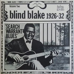 Blind Blake 1926-1932 Search Warrant Blues (Volume Two) Vinyl LP USED