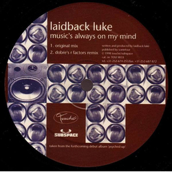 Laidback Luke Music's Always On My Mind Vinyl 12" USED