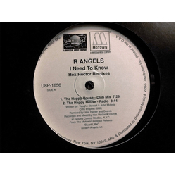R Angels I Need To Know (Hex Hector Remixes) Vinyl 12" USED